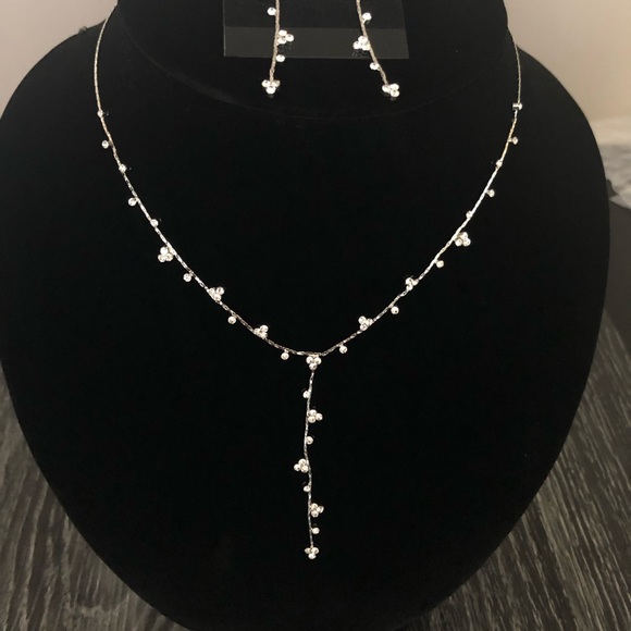 ⬇️ Y necklace set with matching earring - Picture 3 of 5
